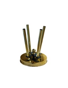 BASE 4 POSTI ACCIAIO INOX LUX
